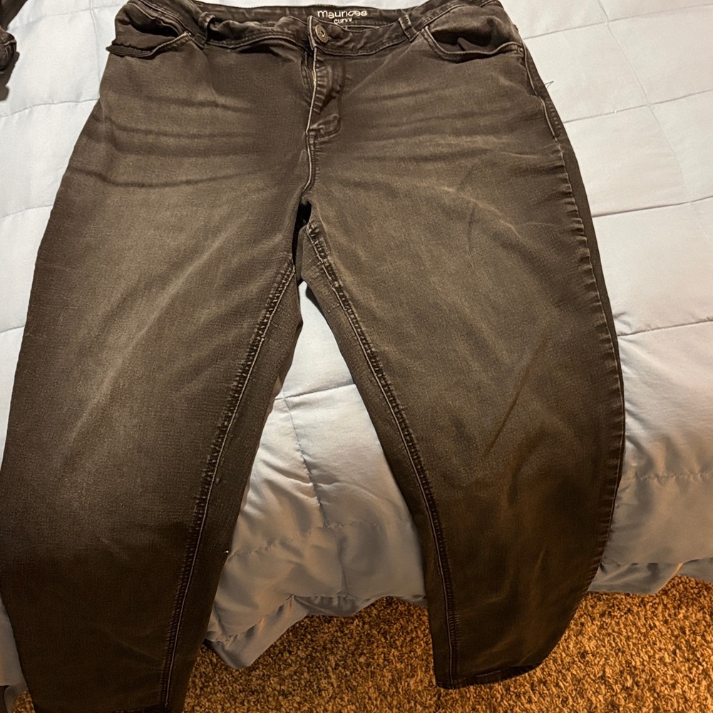 Maurices Dark Gray Women's Skinny Jeans